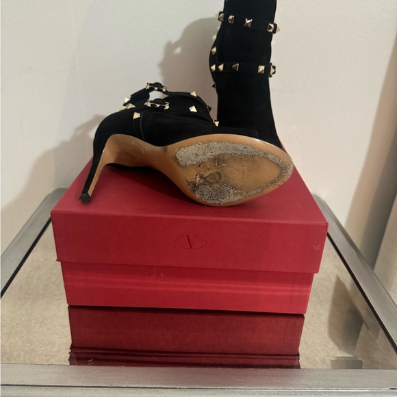 Valentino Suede Ankle Boots with Studs - Picture 3 of 3